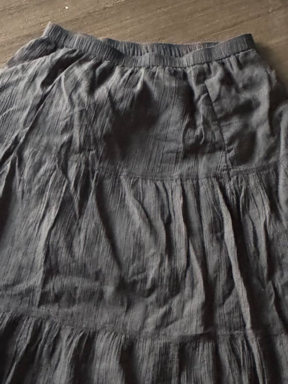 Uniqlo maxi skirt in black